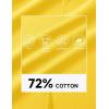 imageMAGCOMSEN Mens Polo Shirts with Pocket Cotton Pique Short Sleeve Collared Shirt Moisture Wicking Golf Shirts 3Button ShirtsYellow