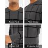 imageMAGCOMSEN Mens Sweater Pullover Sweaters Crewneck Plaid Sweater Casual Cotton Sweater Fall Winter SweaterDark Grey