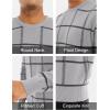 imageMAGCOMSEN Mens Sweater Pullover Sweaters Crewneck Plaid Sweater Casual Cotton Sweater Fall Winter SweaterLight Grey
