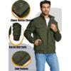 imageMAGCOMSEN Winter Jackets For Men Fleece Lined Coat Cotton Thermal Jacket Trucker Field Hiking Jackets Canvas Work JacketArmy Green