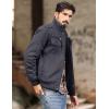 imageMAGCOMSEN Winter Jackets For Men Fleece Lined Coat Cotton Thermal Jacket Trucker Field Hiking Jackets Canvas Work JacketDark Grey