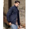 imageMAGCOMSEN Winter Jackets For Men Fleece Lined Coat Cotton Thermal Jacket Trucker Field Hiking Jackets Canvas Work JacketNavy Blue