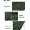 imageMAGCOMSEN Mens Bomber Jacket Lightweight Casual Zip Up Windbreaker Spring Fall Golf Coat with PocketsArmy Green