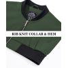 imageMAGCOMSEN Mens Bomber Jacket Lightweight Casual Zip Up Windbreaker Spring Fall Golf Coat with PocketsArmy Green