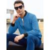 imageMAGCOMSEN Mens Bomber Jacket Lightweight Casual Zip Up Windbreaker Spring Fall Golf Coat with PocketsBlue Green