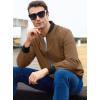 imageMAGCOMSEN Mens Bomber Jacket Lightweight Casual Zip Up Windbreaker Spring Fall Golf Coat with PocketsBrown