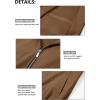 imageMAGCOMSEN Mens Bomber Jacket Lightweight Casual Zip Up Windbreaker Spring Fall Golf Coat with PocketsBrown