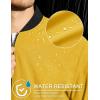 imageMAGCOMSEN Mens Bomber Jacket Lightweight Casual Zip Up Windbreaker Spring Fall Golf Coat with PocketsGinger