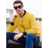 imageMAGCOMSEN Mens Bomber Jacket Lightweight Casual Zip Up Windbreaker Spring Fall Golf Coat with PocketsGinger