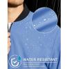 imageMAGCOMSEN Mens Bomber Jacket Lightweight Casual Zip Up Windbreaker Spring Fall Golf Coat with PocketsLight Blue