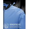 imageMAGCOMSEN Mens Bomber Jacket Lightweight Casual Zip Up Windbreaker Spring Fall Golf Coat with PocketsLight Blue