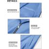 imageMAGCOMSEN Mens Bomber Jacket Lightweight Casual Zip Up Windbreaker Spring Fall Golf Coat with PocketsLight Blue