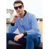 imageMAGCOMSEN Mens Bomber Jacket Lightweight Casual Zip Up Windbreaker Spring Fall Golf Coat with PocketsLight Blue