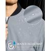 imageMAGCOMSEN Mens Bomber Jacket Lightweight Casual Zip Up Windbreaker Spring Fall Golf Coat with PocketsLight Grey