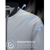 imageMAGCOMSEN Mens Bomber Jacket Lightweight Casual Zip Up Windbreaker Spring Fall Golf Coat with PocketsLight Grey