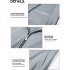 imageMAGCOMSEN Mens Bomber Jacket Lightweight Casual Zip Up Windbreaker Spring Fall Golf Coat with PocketsLight Grey