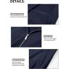 imageMAGCOMSEN Mens Bomber Jacket Lightweight Casual Zip Up Windbreaker Spring Fall Golf Coat with PocketsNavy