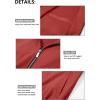 imageMAGCOMSEN Mens Bomber Jacket Lightweight Casual Zip Up Windbreaker Spring Fall Golf Coat with PocketsOrange Red