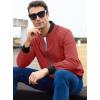 imageMAGCOMSEN Mens Bomber Jacket Lightweight Casual Zip Up Windbreaker Spring Fall Golf Coat with PocketsOrange Red