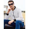 imageMAGCOMSEN Mens Bomber Jacket Lightweight Casual Zip Up Windbreaker Spring Fall Golf Coat with PocketsWhite