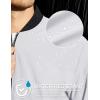 imageMAGCOMSEN Mens Bomber Jacket Lightweight Casual Zip Up Windbreaker Spring Fall Golf Coat with PocketsWhite