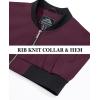 imageMAGCOMSEN Mens Bomber Jacket Lightweight Casual Zip Up Windbreaker Spring Fall Golf Coat with PocketsWine Red
