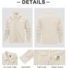 imageMAGCOMSEN Mens Corduroy Shirt Jacket Long Sleeve Lightweight Jacket ButtonUp Casual Shacket with Flap PocketsBeige
