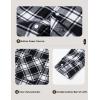 imageMAGCOMSEN Mens Flannel Shirts Long Sleeve Button Down Flannel Shirt Jacket with Hood Casual Cotton Plaid ShirtBlack