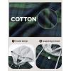 imageMAGCOMSEN Mens Flannel Shirts Long Sleeve Button Down Flannel Shirt Jacket with Hood Casual Cotton Plaid ShirtGreen