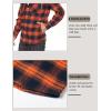 imageMAGCOMSEN Mens Flannel Shirts Long Sleeve Button Down Flannel Shirt Jacket with Hood Casual Cotton Plaid ShirtOrange