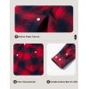 imageMAGCOMSEN Mens Flannel Shirts Long Sleeve Button Down Flannel Shirt Jacket with Hood Casual Cotton Plaid ShirtRed