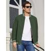 imageMAGCOMSEN Mens Jacket Lightweight Bomber Jacket Zip Up Windbreaker Casual Spring Fall Jackets with PocketsArmy Green