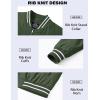 imageMAGCOMSEN Mens Jacket Lightweight Bomber Jacket Zip Up Windbreaker Casual Spring Fall Jackets with PocketsArmy Green