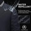 imageMAGCOMSEN Mens Jacket Lightweight Bomber Jacket Zip Up Windbreaker Casual Spring Fall Jackets with PocketsBlack