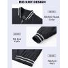 imageMAGCOMSEN Mens Jacket Lightweight Bomber Jacket Zip Up Windbreaker Casual Spring Fall Jackets with PocketsBlack