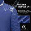 imageMAGCOMSEN Mens Jacket Lightweight Bomber Jacket Zip Up Windbreaker Casual Spring Fall Jackets with PocketsBlue
