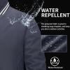 imageMAGCOMSEN Mens Jacket Lightweight Bomber Jacket Zip Up Windbreaker Casual Spring Fall Jackets with PocketsGrey