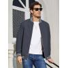 imageMAGCOMSEN Mens Jacket Lightweight Bomber Jacket Zip Up Windbreaker Casual Spring Fall Jackets with PocketsGrey