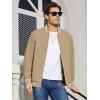 imageMAGCOMSEN Mens Jacket Lightweight Bomber Jacket Zip Up Windbreaker Casual Spring Fall Jackets with PocketsKhaki