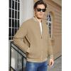 imageMAGCOMSEN Mens Jacket Lightweight Bomber Jacket Zip Up Windbreaker Casual Spring Fall Jackets with PocketsKhaki