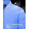 imageMAGCOMSEN Mens Jacket Lightweight Bomber Jacket Zip Up Windbreaker Casual Spring Fall Jackets with PocketsLight Blue