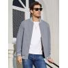 imageMAGCOMSEN Mens Jacket Lightweight Bomber Jacket Zip Up Windbreaker Casual Spring Fall Jackets with PocketsLight Grey