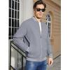 imageMAGCOMSEN Mens Jacket Lightweight Bomber Jacket Zip Up Windbreaker Casual Spring Fall Jackets with PocketsLight Grey