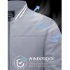 imageMAGCOMSEN Mens Jacket Lightweight Bomber Jacket Zip Up Windbreaker Casual Spring Fall Jackets with PocketsLight Grey