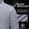 imageMAGCOMSEN Mens Jacket Lightweight Bomber Jacket Zip Up Windbreaker Casual Spring Fall Jackets with PocketsLight Grey