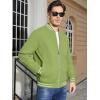 imageMAGCOMSEN Mens Jacket Lightweight Bomber Jacket Zip Up Windbreaker Casual Spring Fall Jackets with PocketsOlive Green
