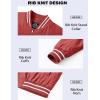 imageMAGCOMSEN Mens Jacket Lightweight Bomber Jacket Zip Up Windbreaker Casual Spring Fall Jackets with PocketsOrange