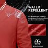 imageMAGCOMSEN Mens Jacket Lightweight Bomber Jacket Zip Up Windbreaker Casual Spring Fall Jackets with PocketsOrange