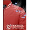 imageMAGCOMSEN Mens Jacket Lightweight Bomber Jacket Zip Up Windbreaker Casual Spring Fall Jackets with PocketsOrange