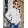 imageMAGCOMSEN Mens Jacket Lightweight Bomber Jacket Zip Up Windbreaker Casual Spring Fall Jackets with PocketsWhite